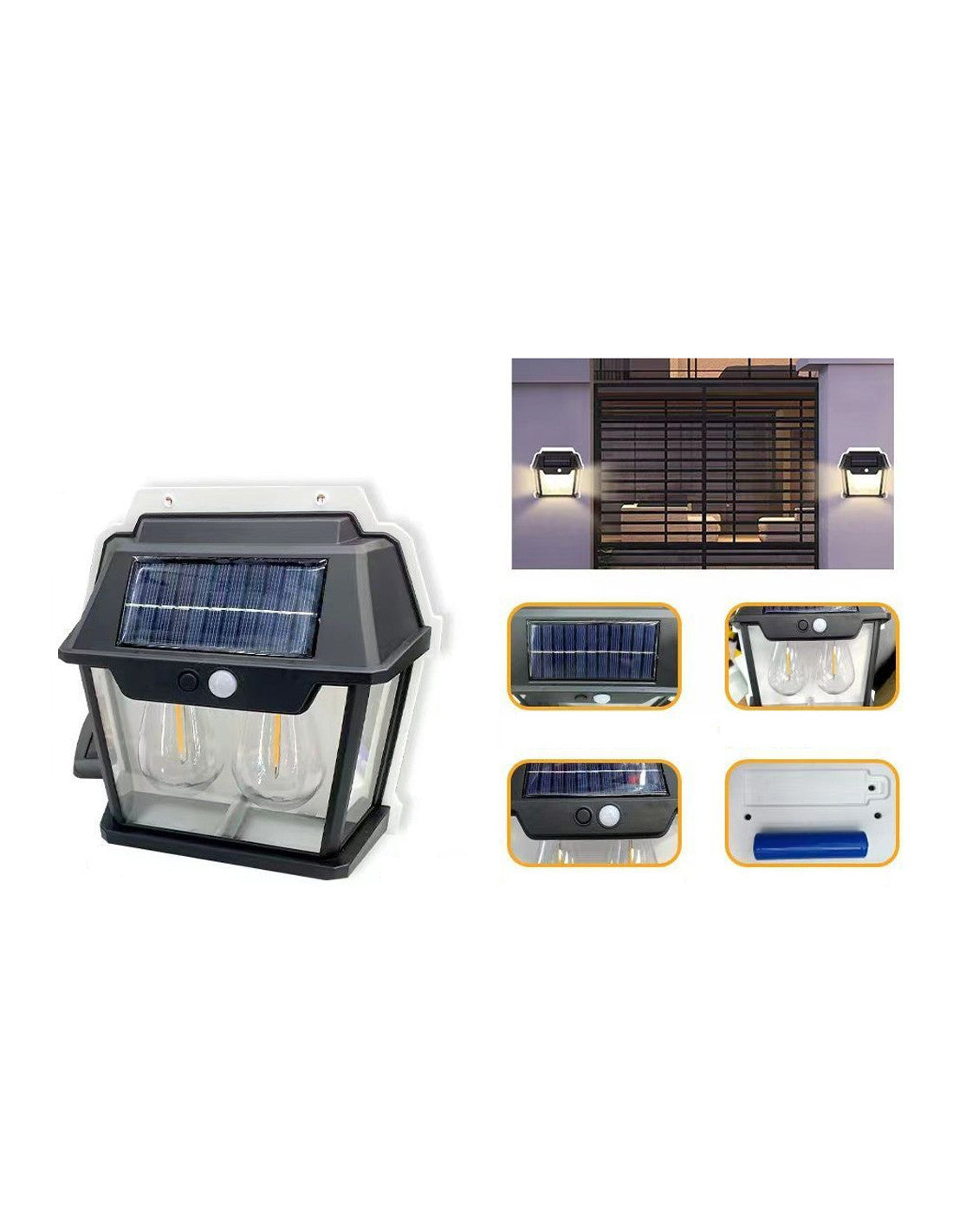 Solar Rechargeable Wall Lamp